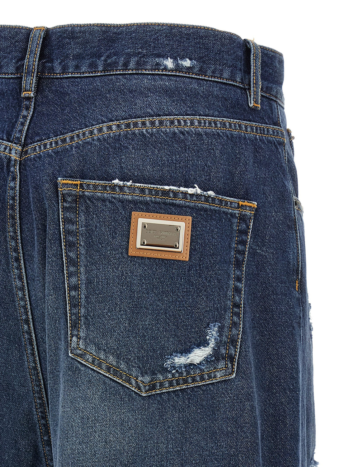 Blue Cotton Jeans Denim