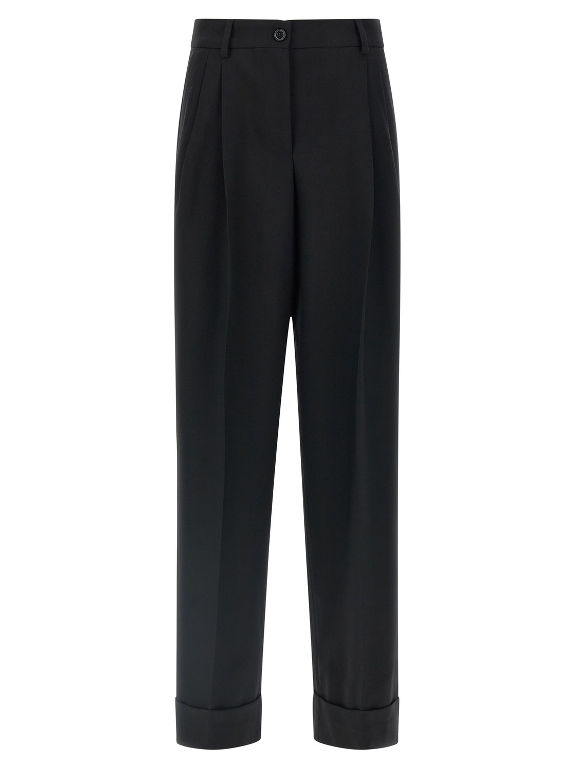 Black Virgin Wool Dress Pants