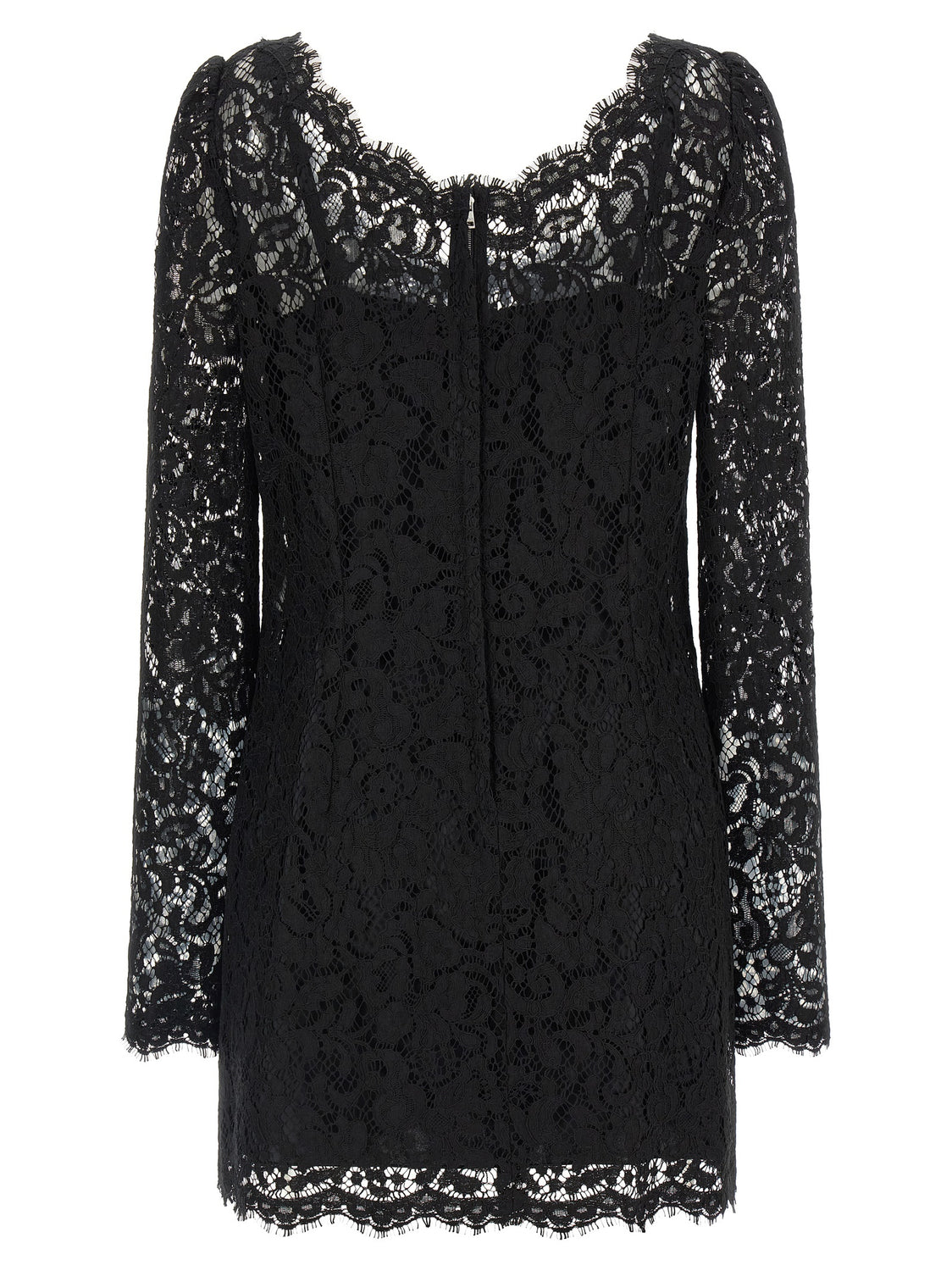 Black Cotton Short Dress