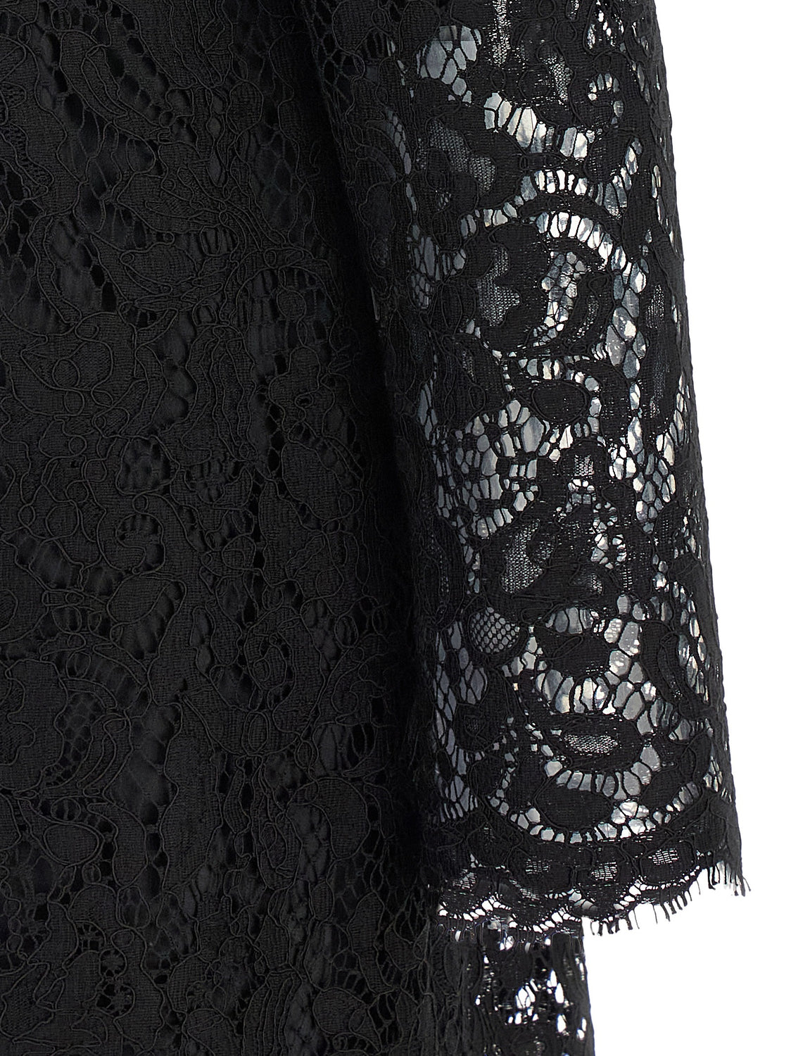 Black Cotton Short Dress