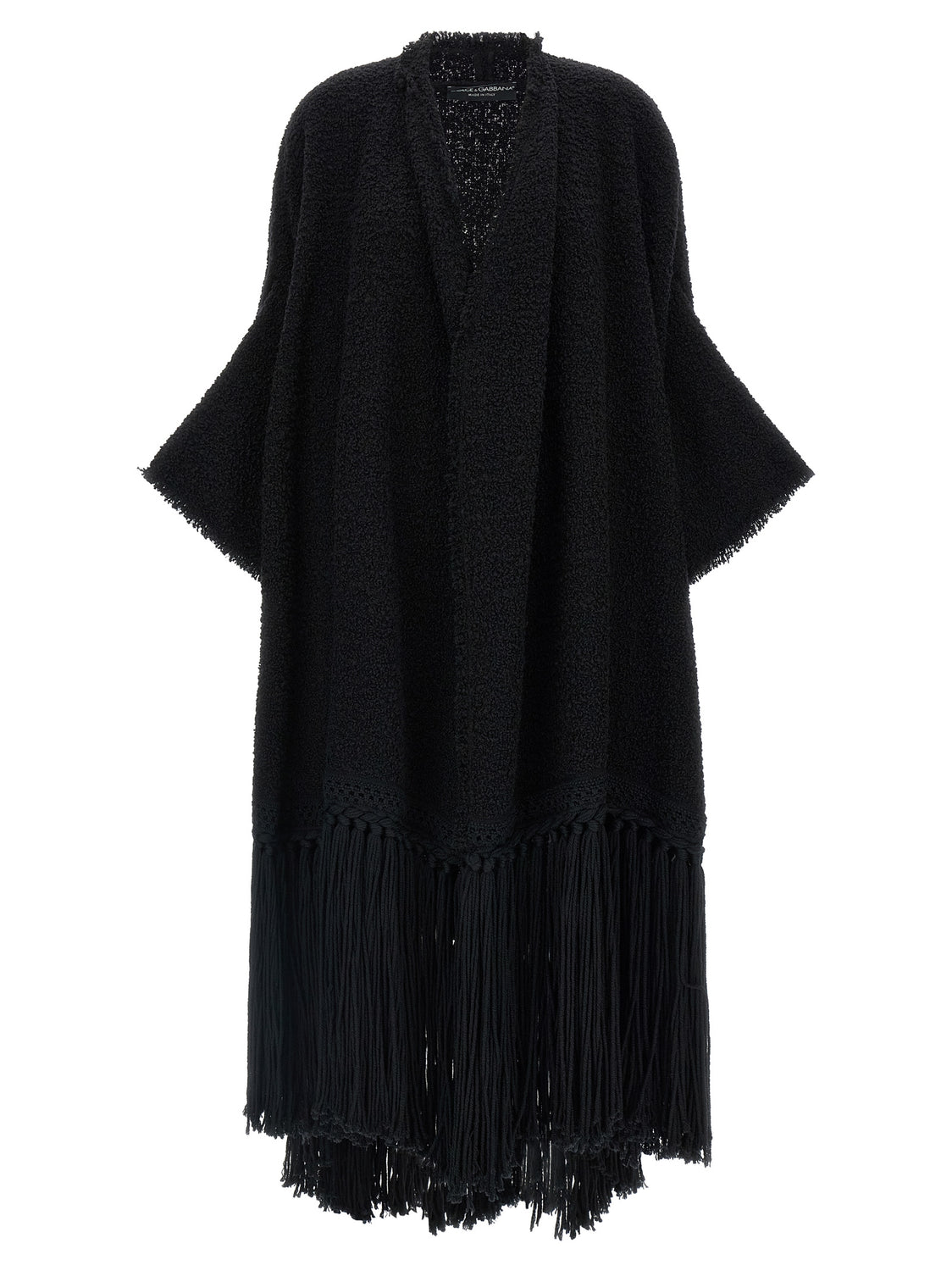 Black Virgin Wool Cardigan