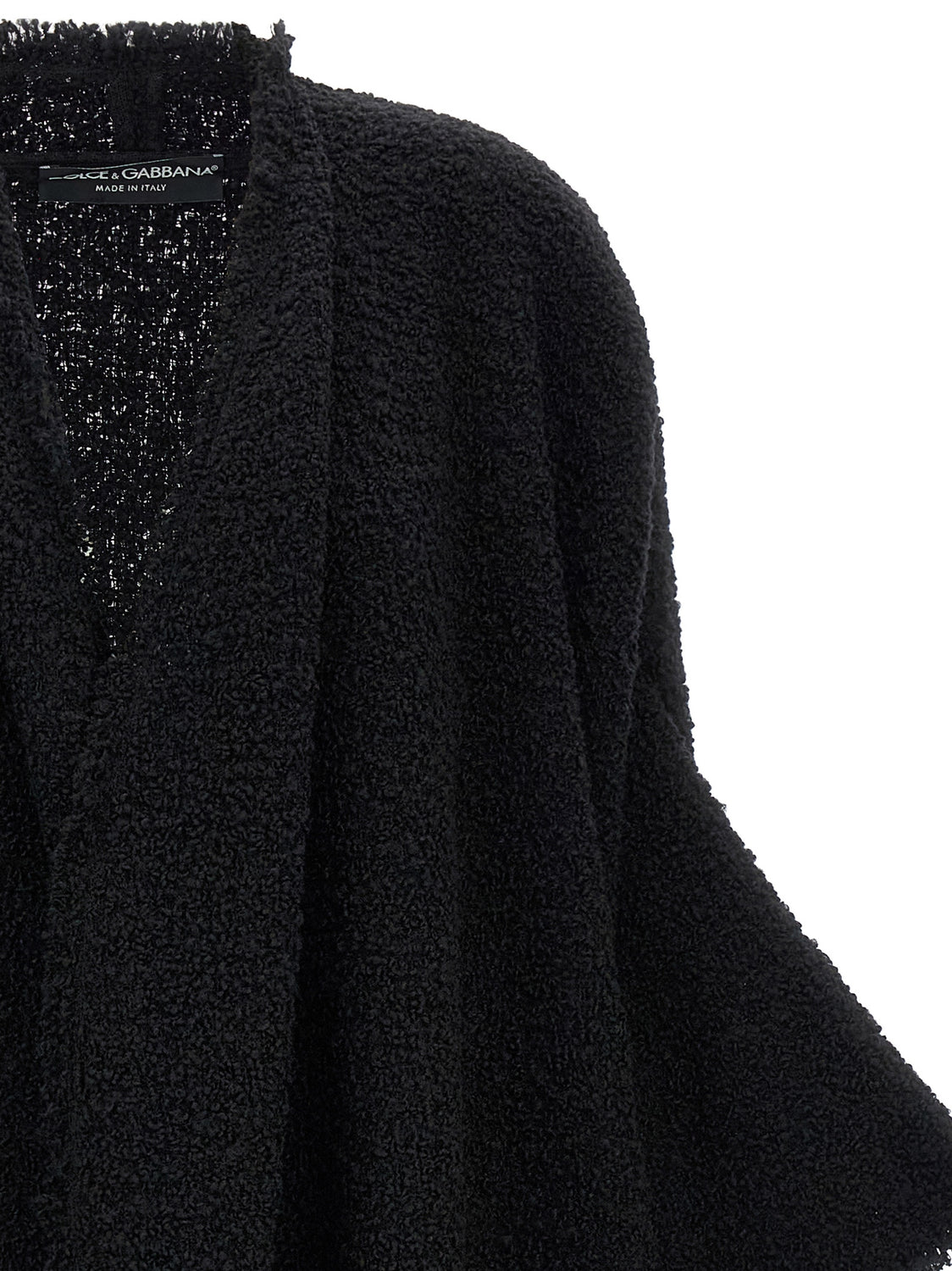 Black Virgin Wool Cardigan