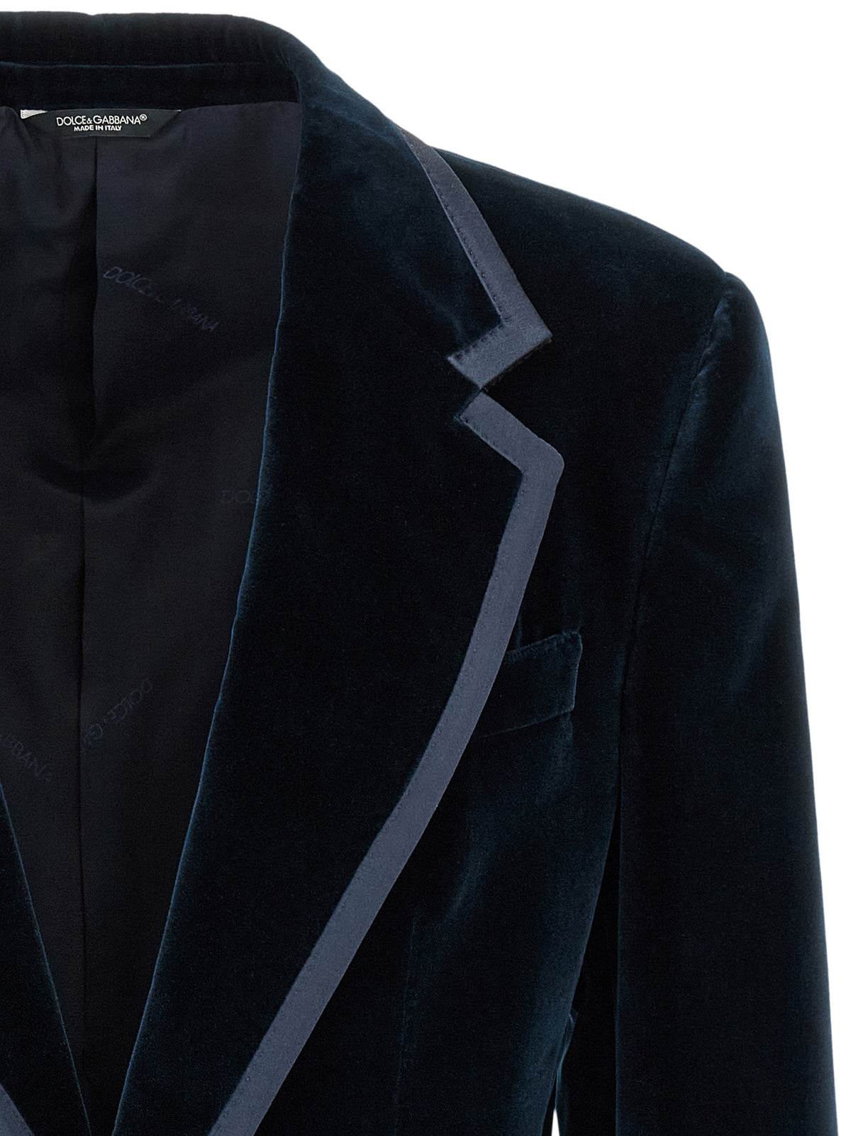 Blue Cotton Blazer