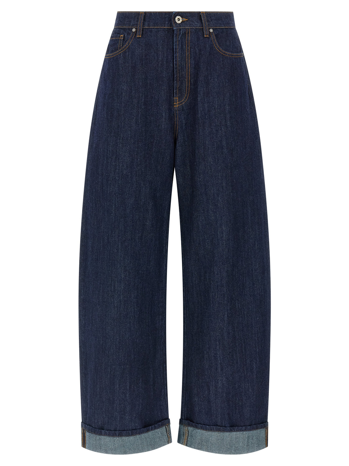 Blue Cotton Relaxed Fit Jeans