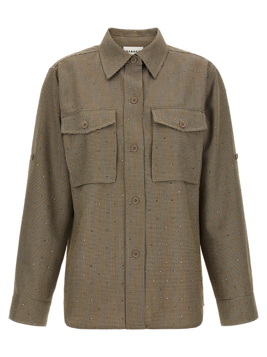 Brown Polyester Blouse