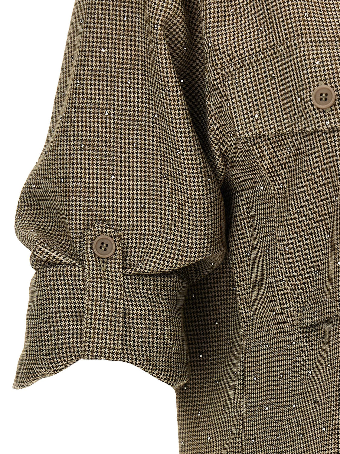 Brown Polyester Blouse