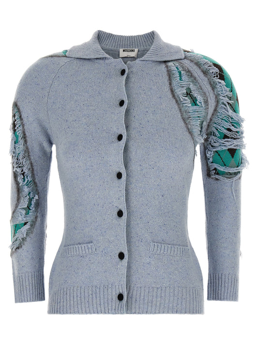 Blue Wool Cardigan