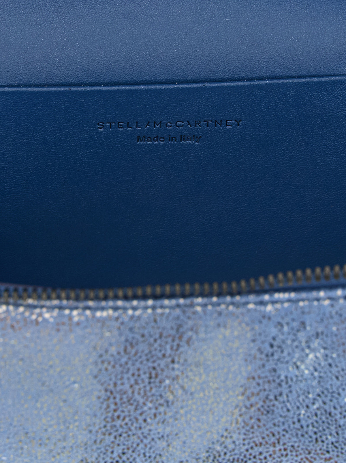Blue Polyester Crossbody Bag
