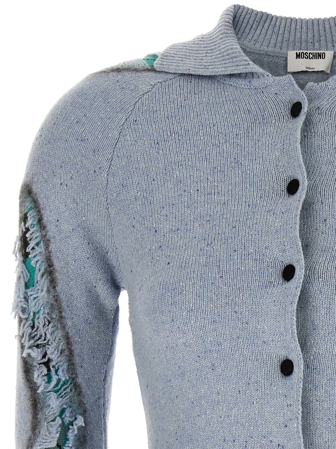 Blue Wool Cardigan