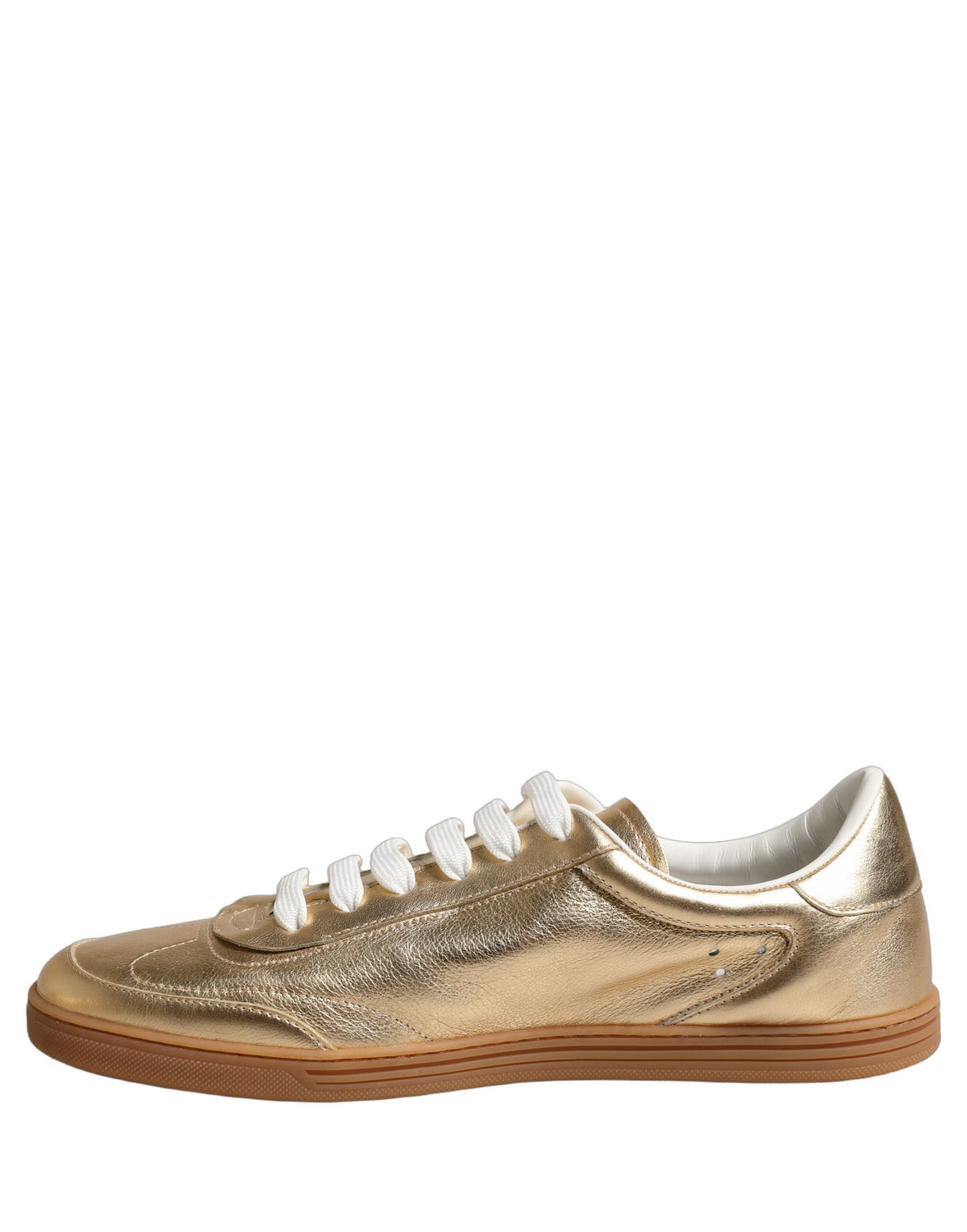 Gold Saint Tropez Low Top Sneakers Shoes
