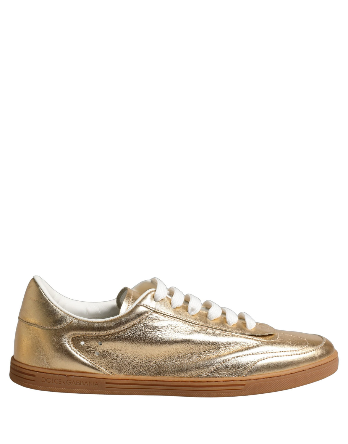 Gold Saint Tropez Low Top Sneakers Shoes