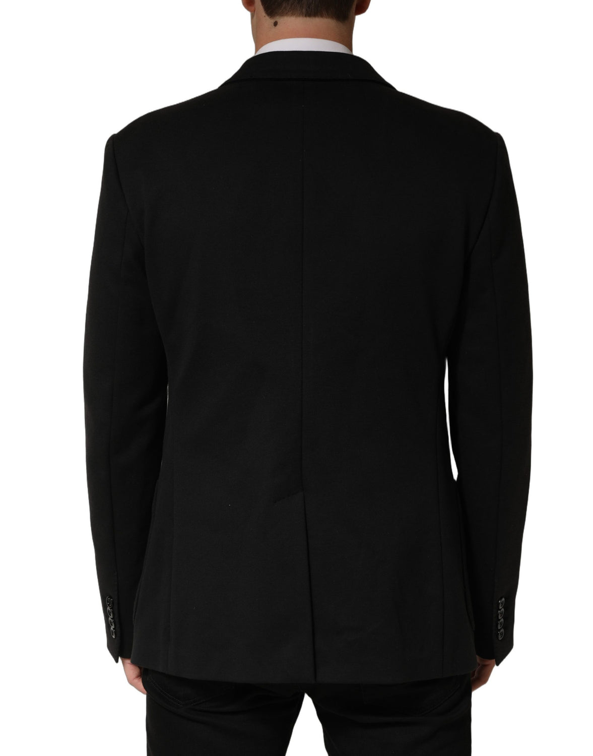 Black Embroidered Single Breasted Jacket