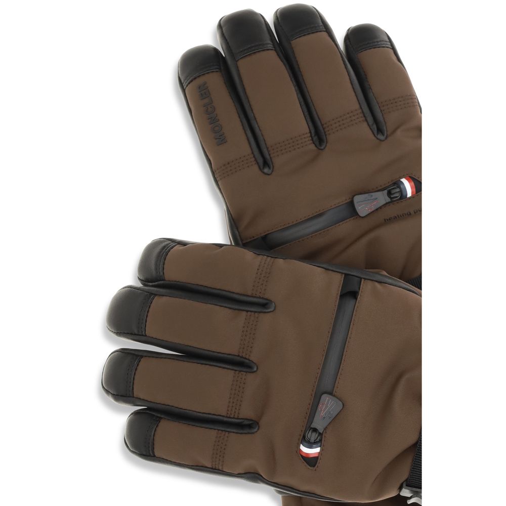 Brown Nylon Gloves