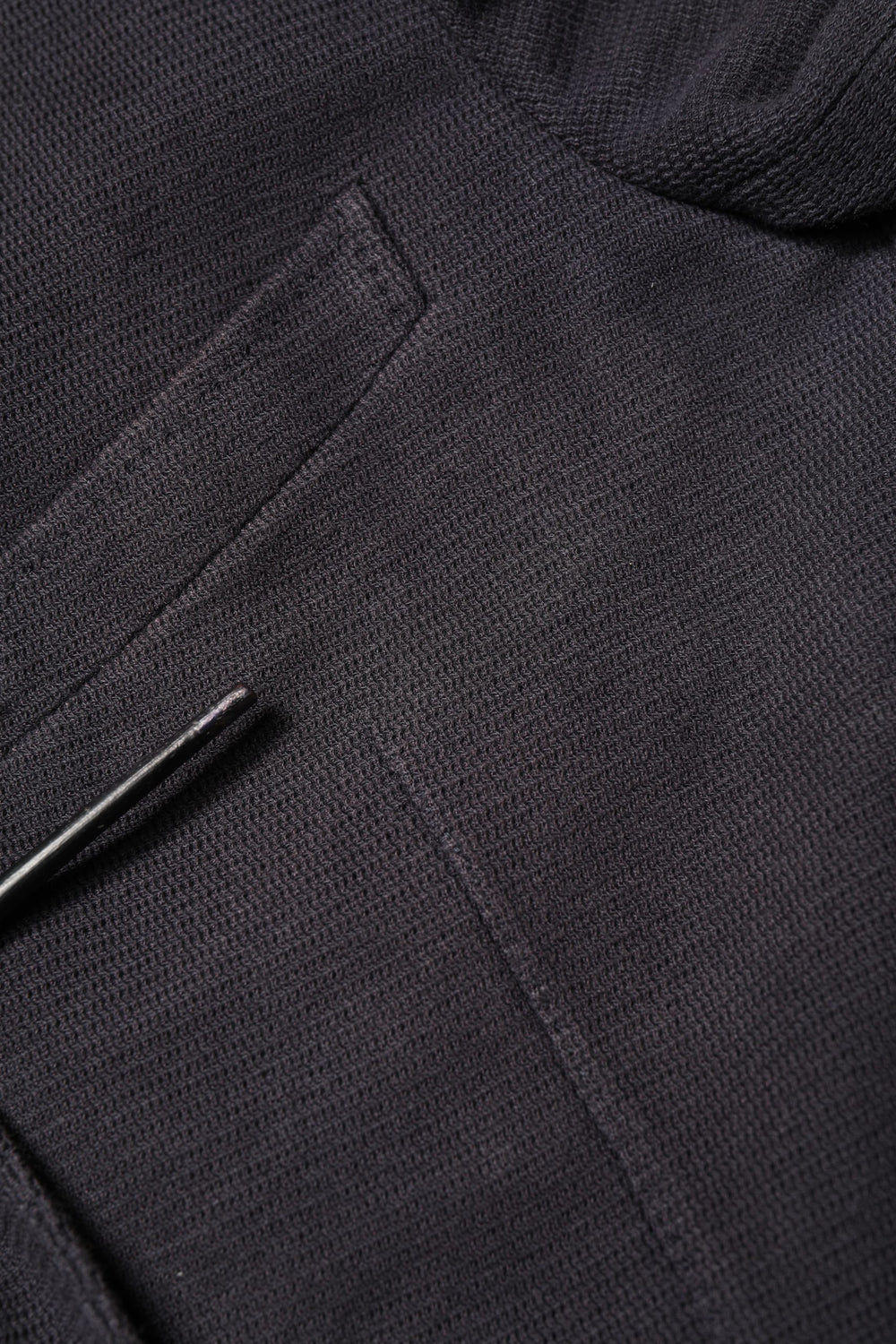 Dark Gray Cotton Men Single Breasted Jacket