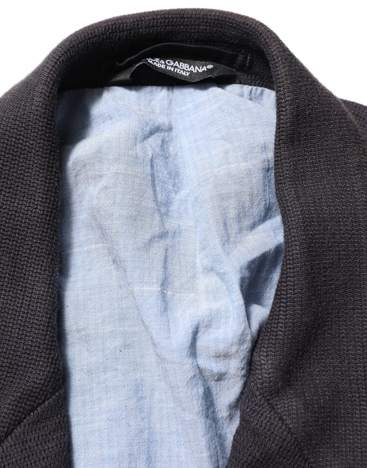 Dark Gray Cotton Men Single Breasted Jacket