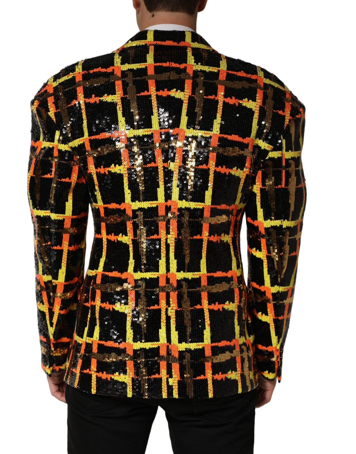Multicolor Sequin Embellished Double Breasted Jacket