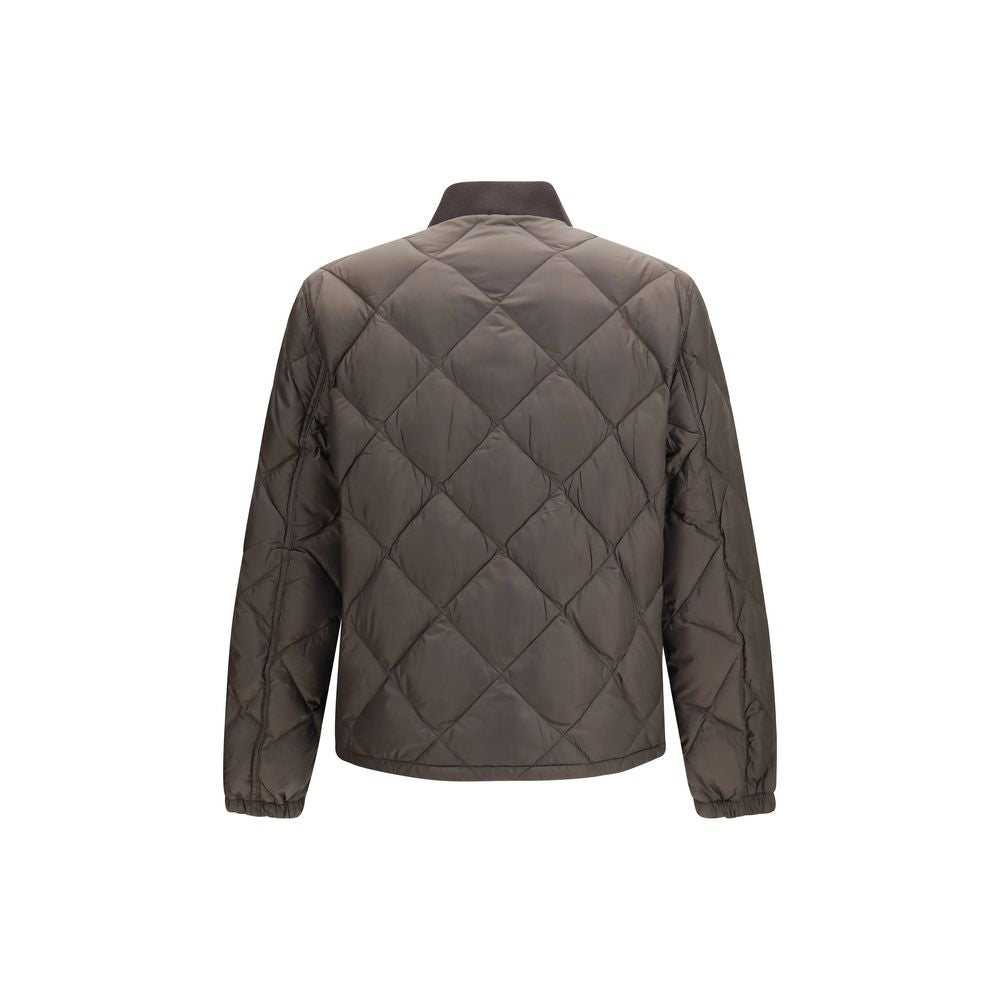 Bicolor Recycled Polyester Full-Length Jacket