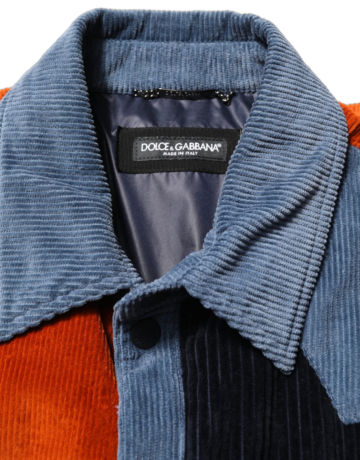 Multicolor Cotton Corduroy ButtonUp Jacket