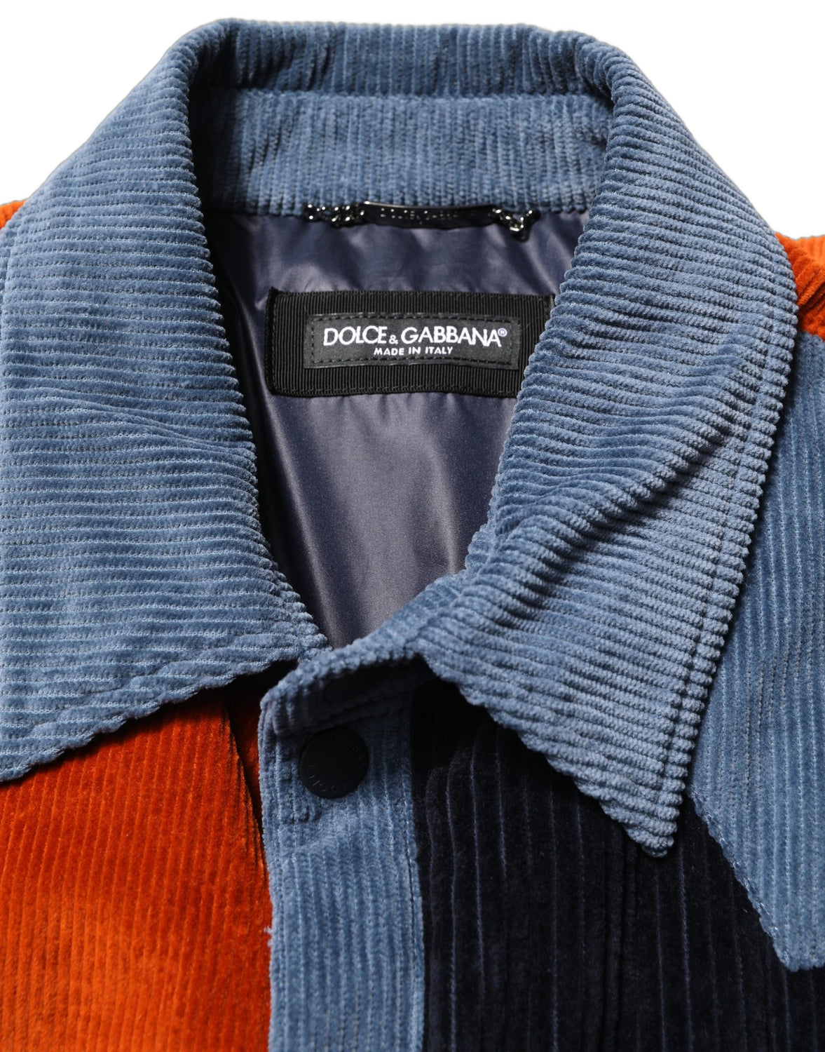 Multicolor Cotton Corduroy ButtonUp Jacket