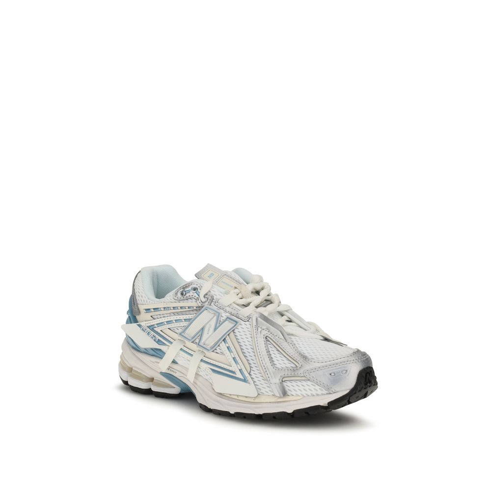 White Fabric Athletic Sneakers