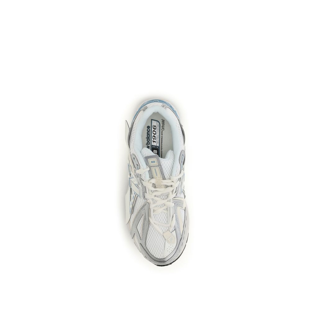 White Fabric Athletic Sneakers