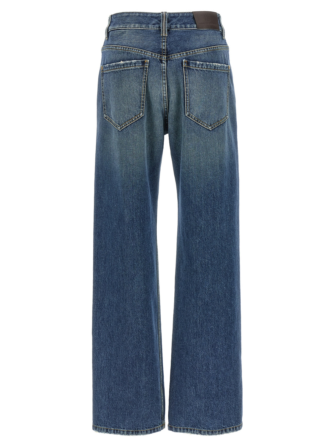 Blue Cotton Relaxed Fit Jeans