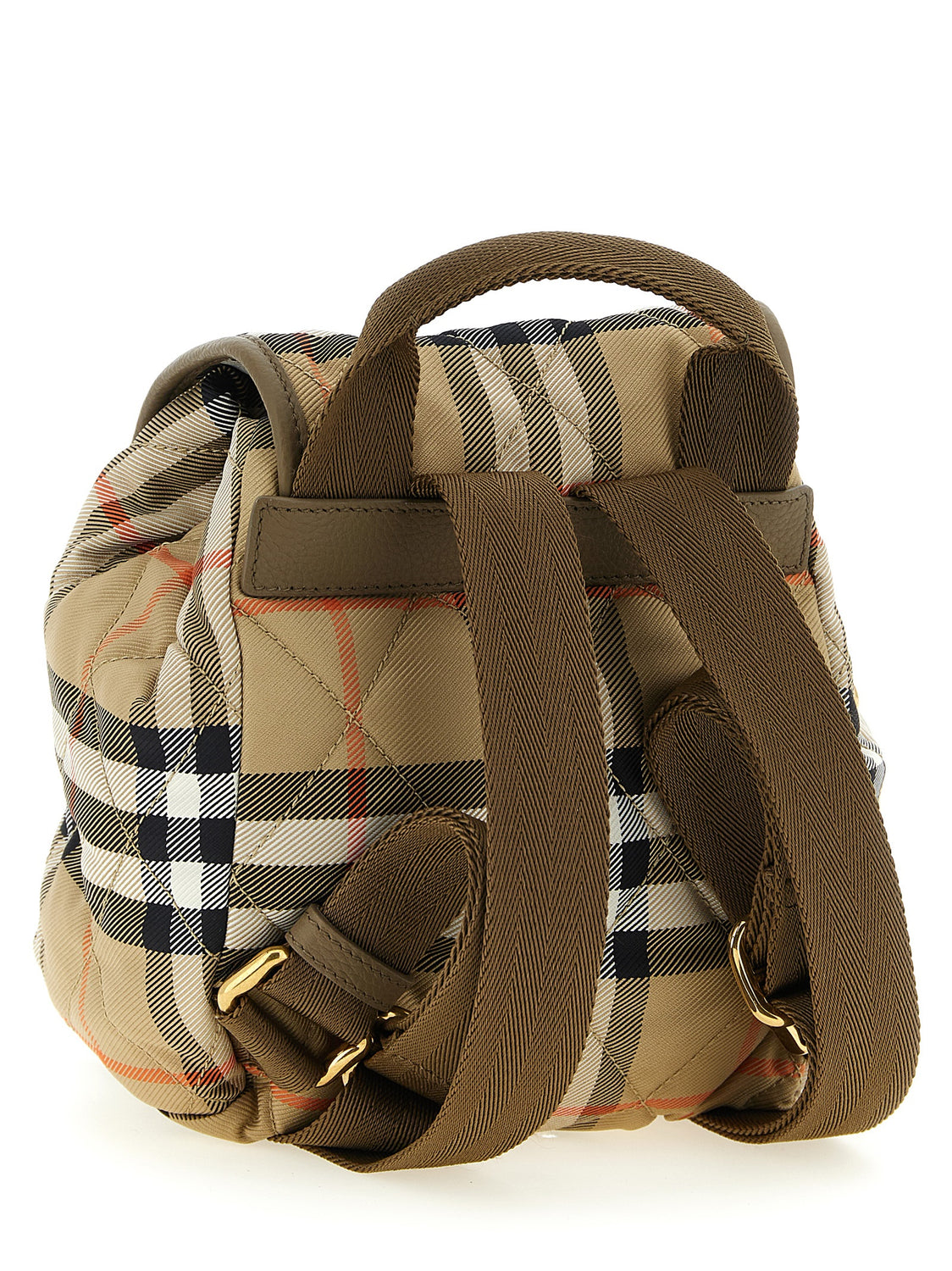 Beige Polyamide Backpack