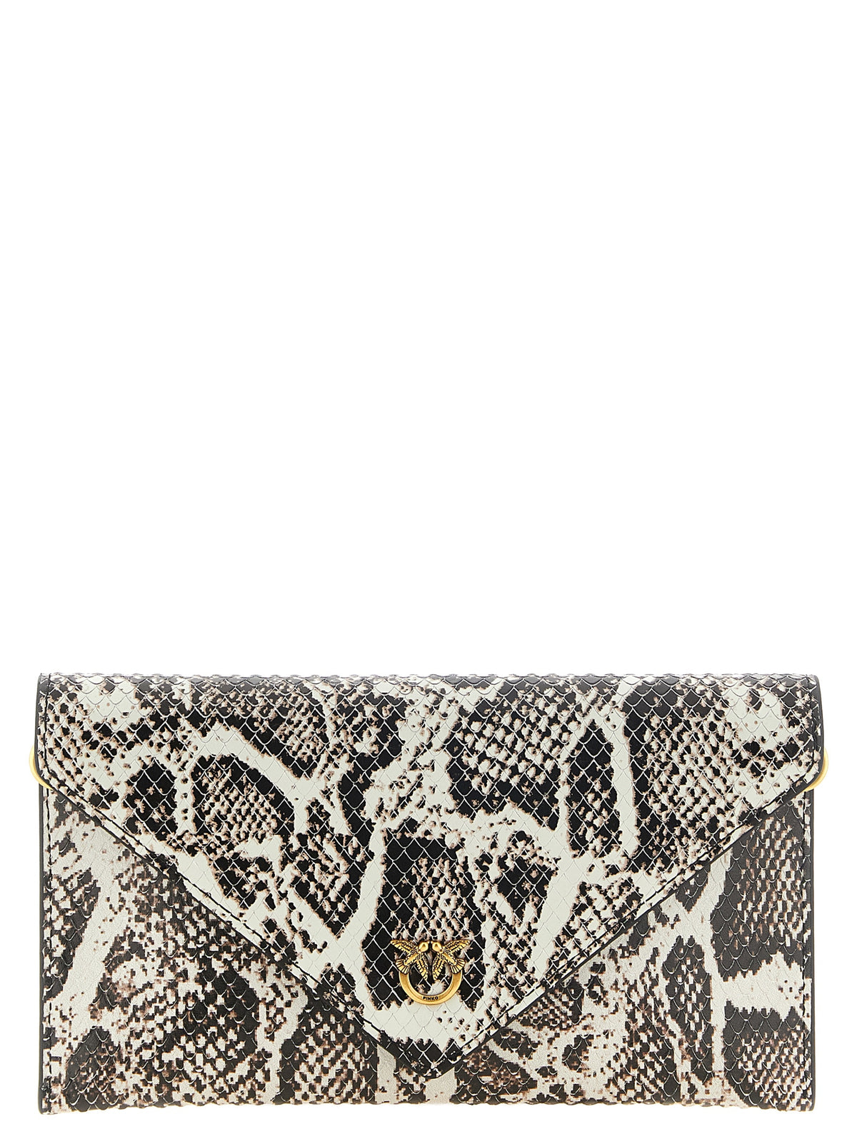 Beige Calfskin Clutch Bag