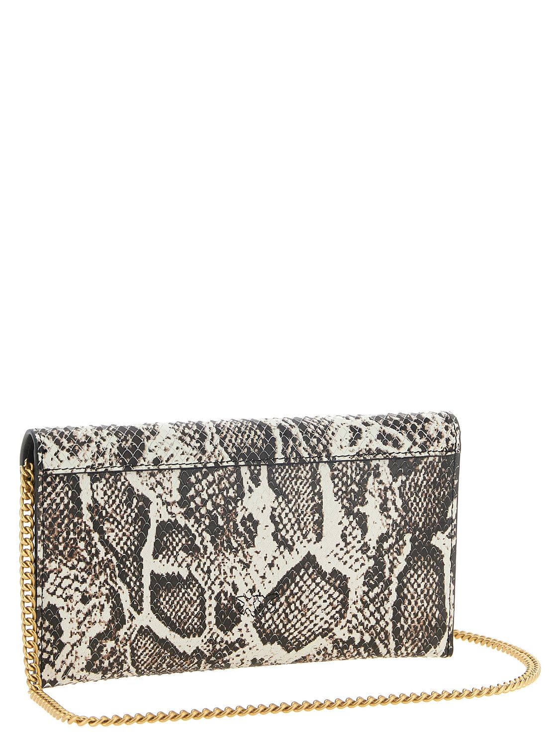Beige Calfskin Clutch Bag