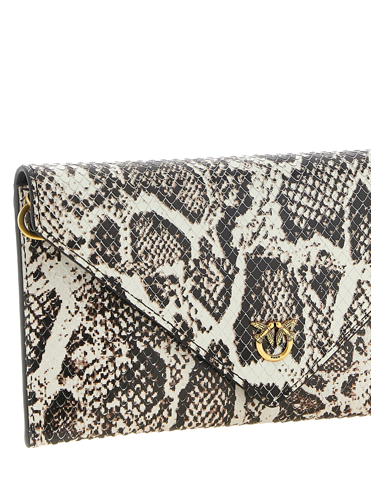 Beige Calfskin Clutch Bag
