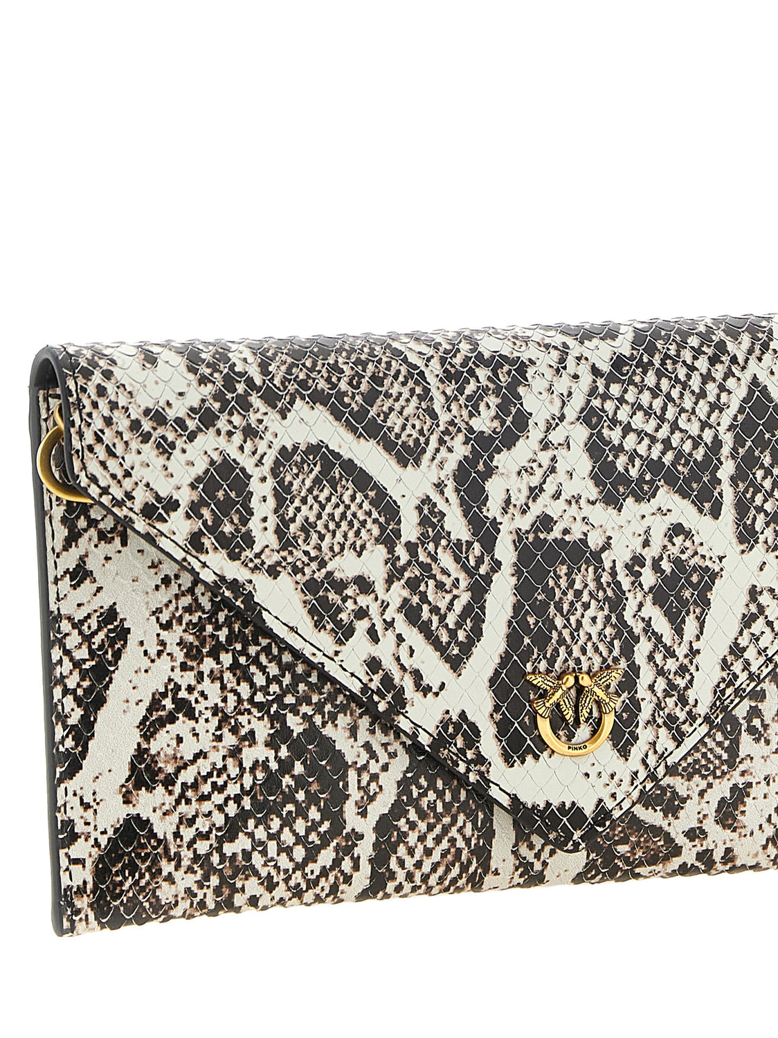 Beige Calfskin Clutch Bag