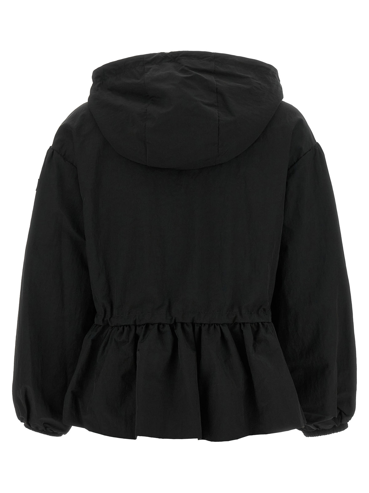Black Nylon Full-Length Jacket
