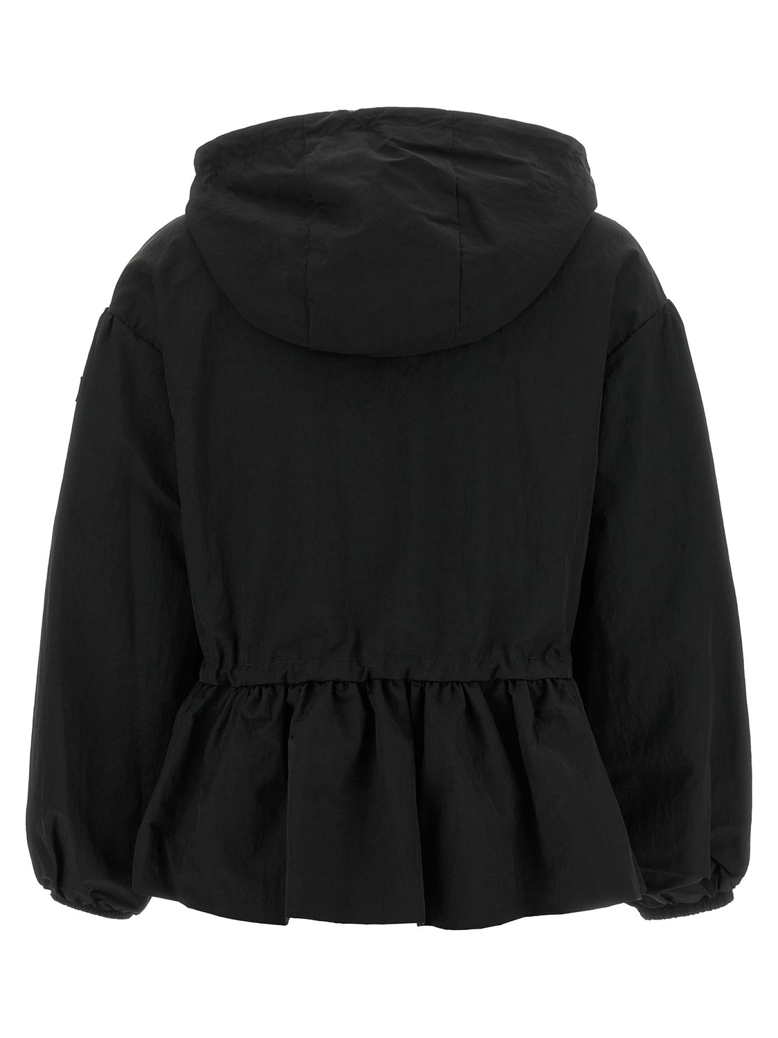 Black Nylon Full-Length Jacket