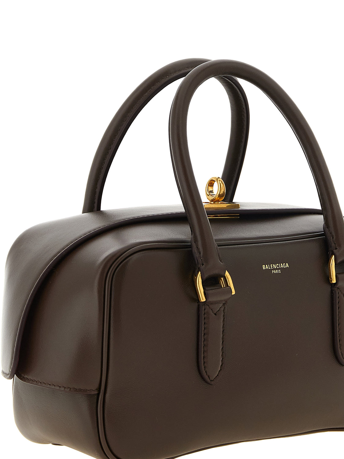 Brown Lamb Leather Handbag