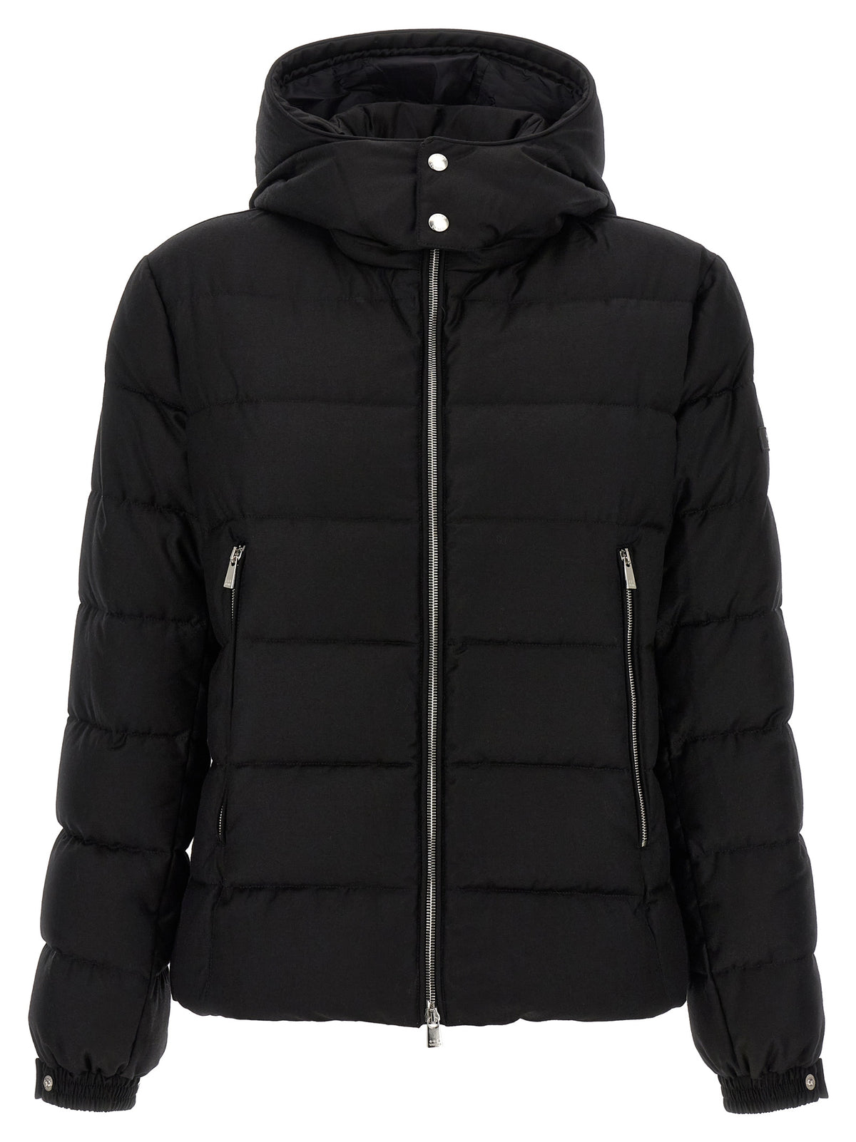 Black Wool Full-Length Jacket