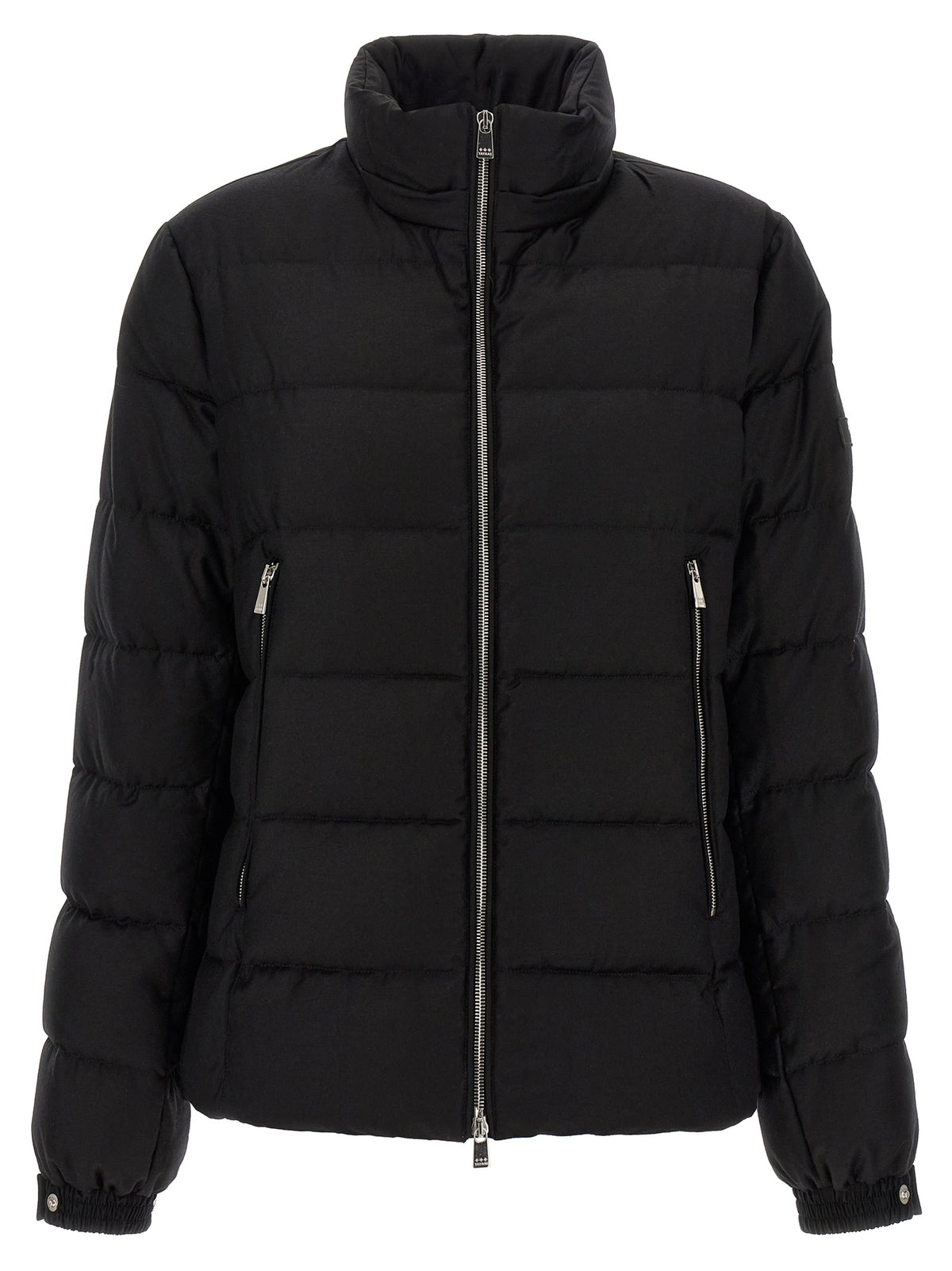 Black Wool Full-Length Jacket