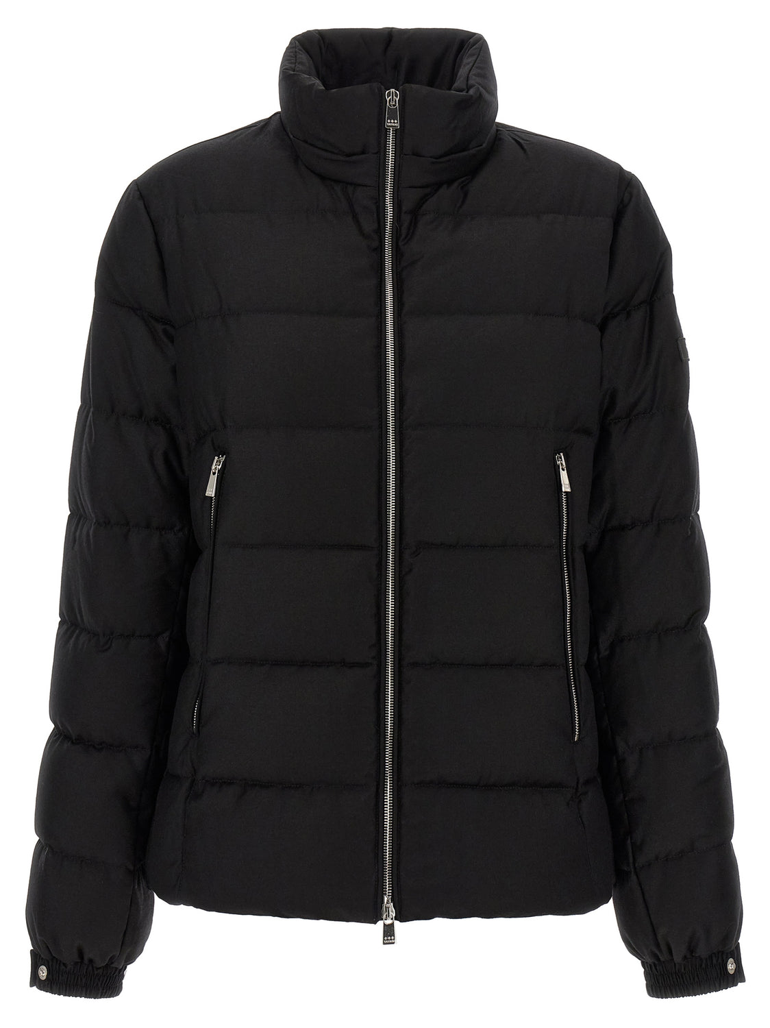 Black Wool Full-Length Jacket