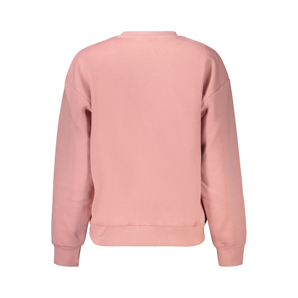 Pink Cotton Womens Sweatshirt