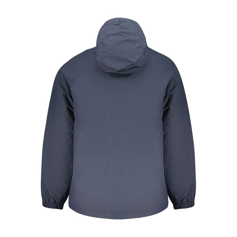 Blue Polyester Men's Jacket