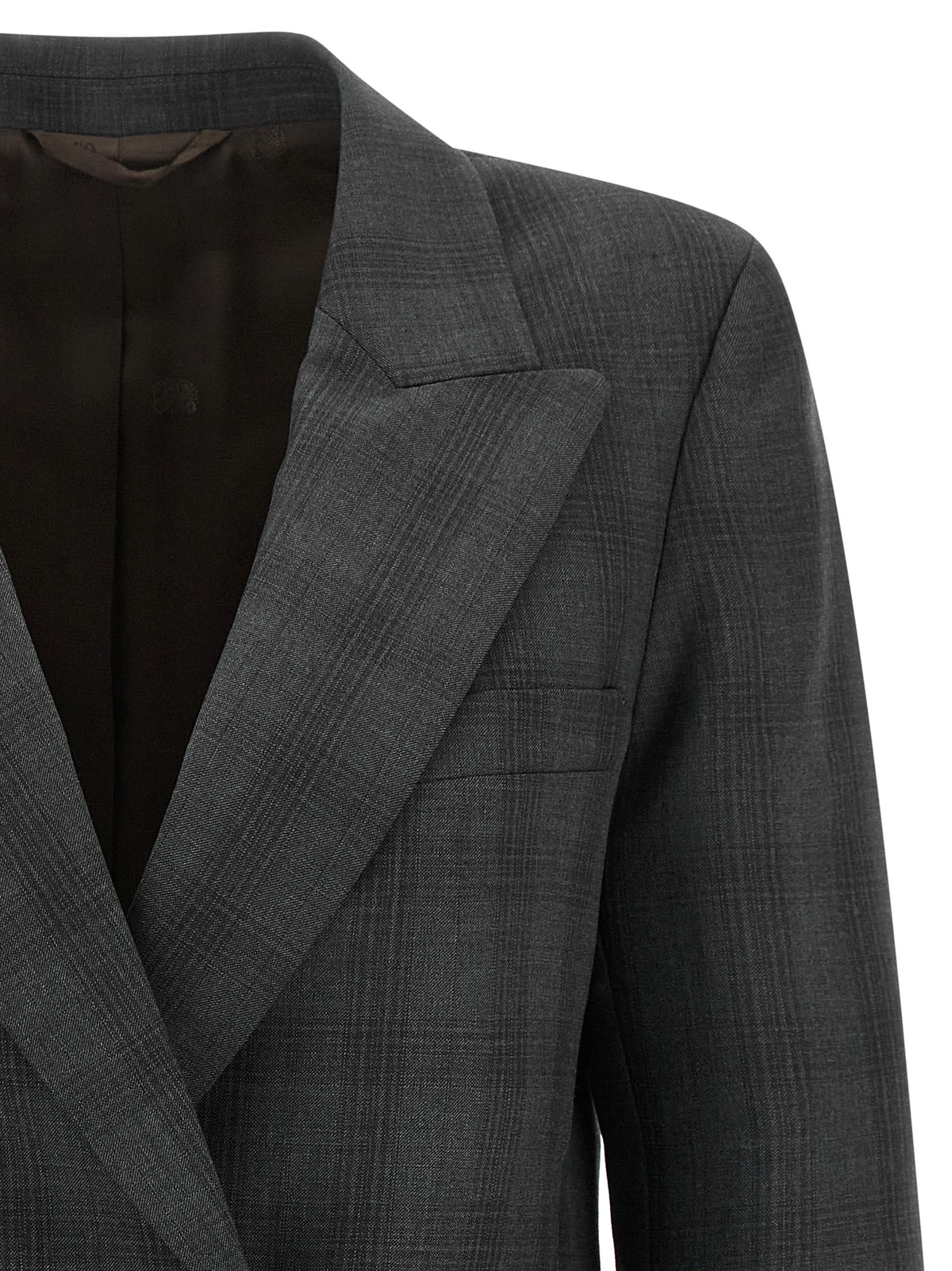Gray Virgin Wool Blazer