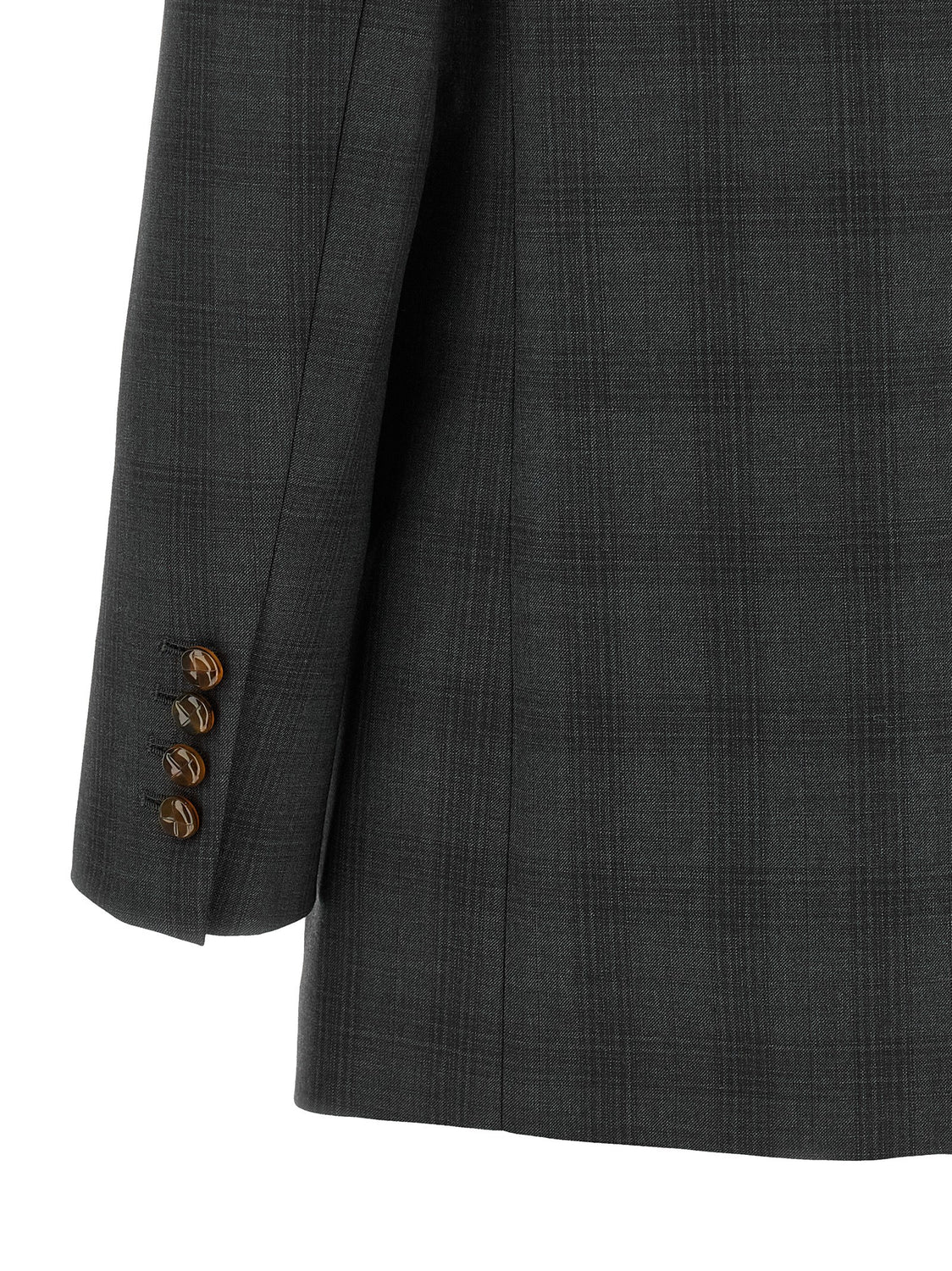 Gray Virgin Wool Blazer