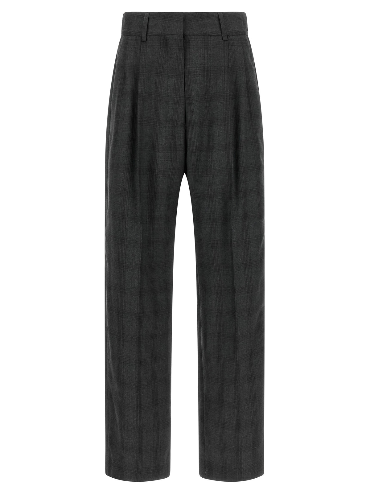 Gray Virgin Wool Dress Pants