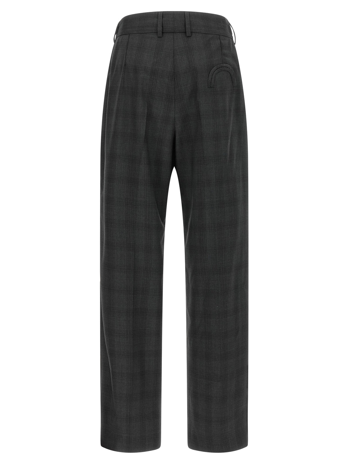 Gray Virgin Wool Dress Pants