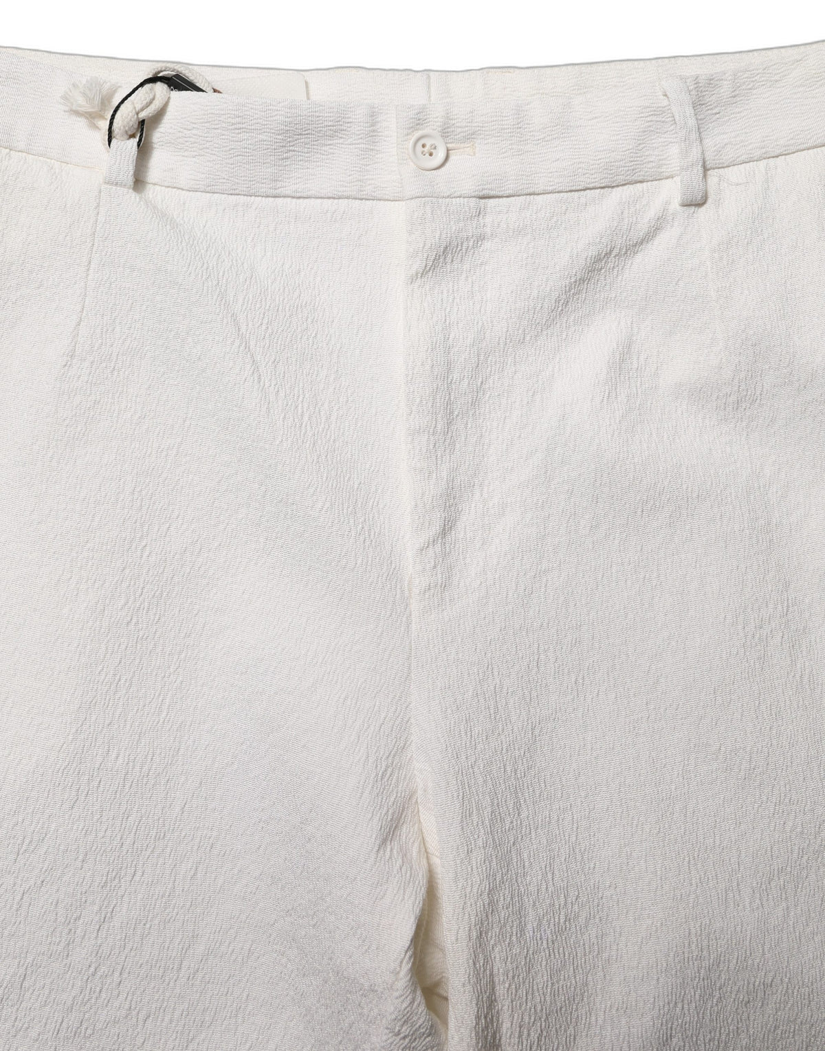 White Cotton StraightLeg Casual Trouser Pants
