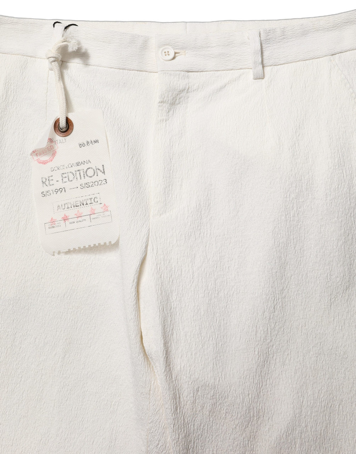 White Cotton StraightLeg Casual Trouser Pants