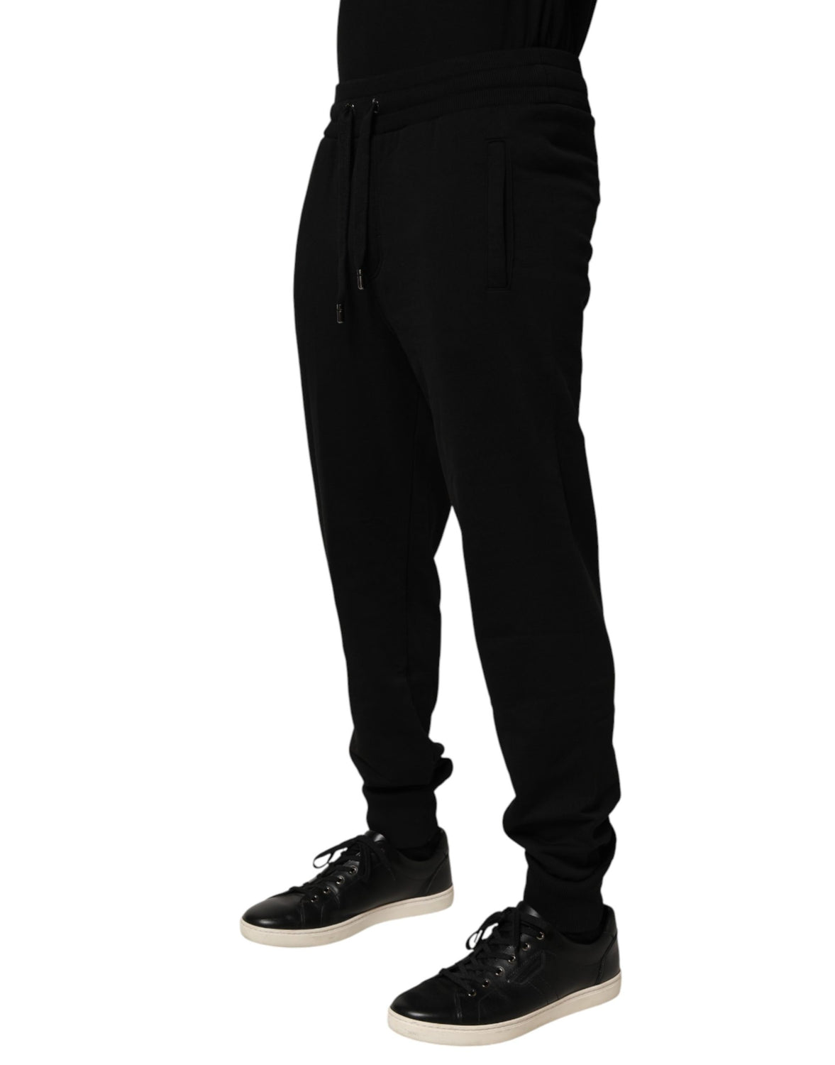Black Cotton Jogger Men Sweatpants Pants