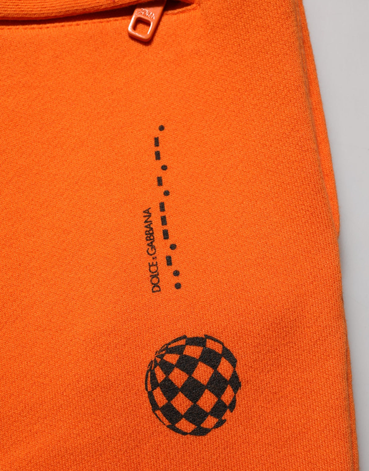 Orange Cotton DGVIB3 Men Trackpants Pants