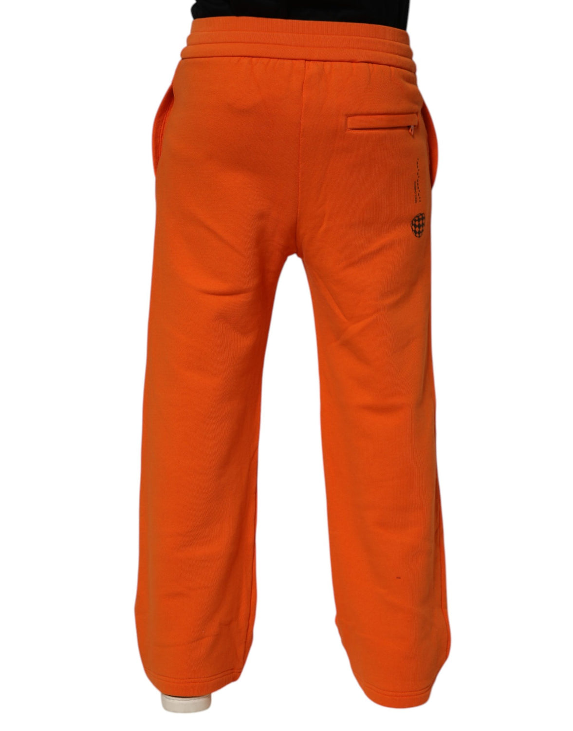 Orange Cotton DGVIB3 Men Trackpants Pants