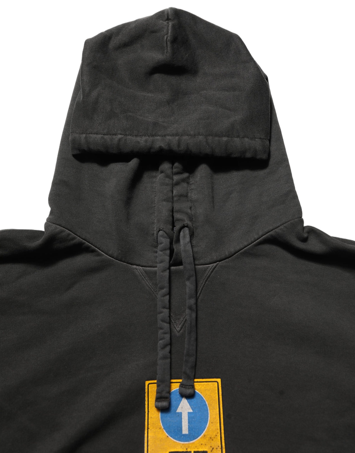 Black Cotton DG Shield Hooded Sweatshirt Sweater