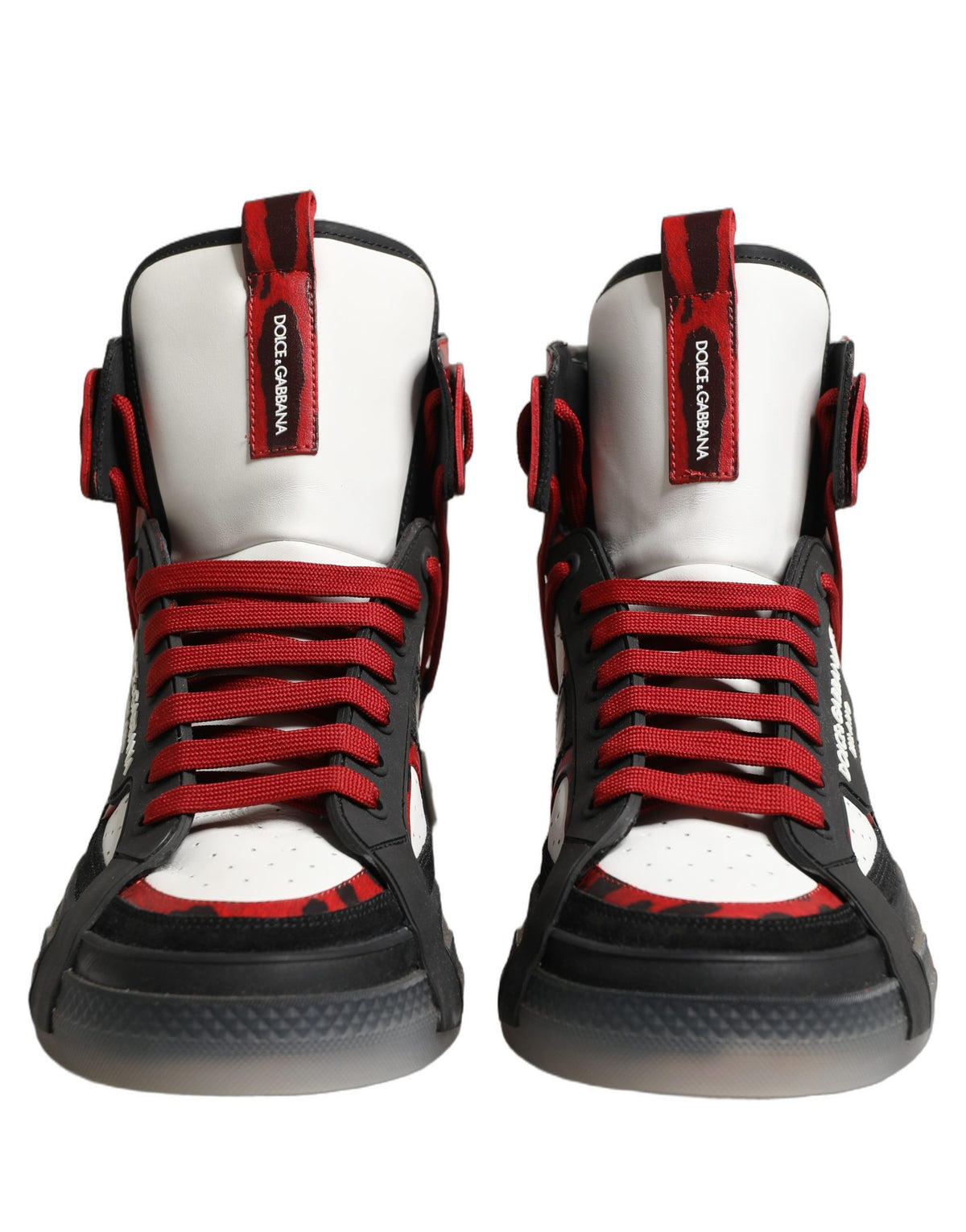 Multicolor Leather High Top Sneakers Shoes